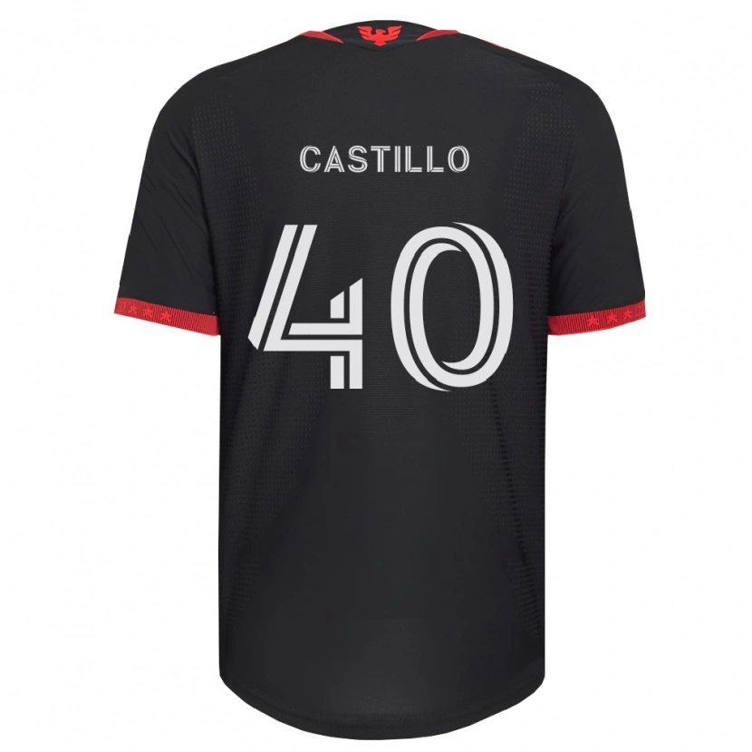 Danxen Barn Kamil Castillo #40 Svart Hvit Rød Hjemmetrøye Drakt Trøye 2026/27 Skjorter T-Skjorte