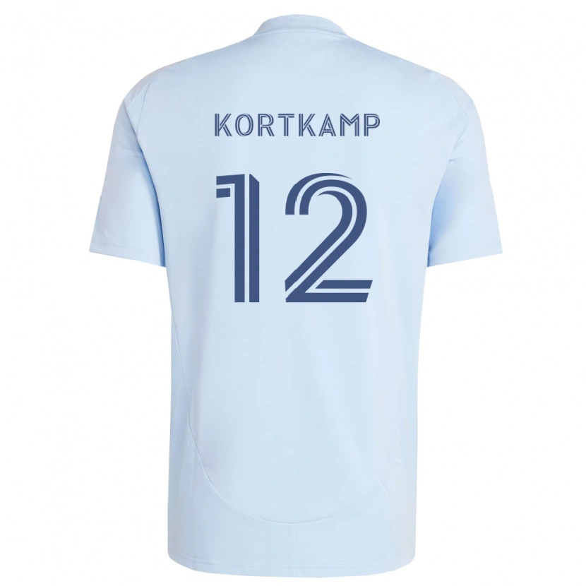 Danxen Barn Jack Kortkamp #12 Lyseblå Lysegrå Hjemmetrøye Drakt Trøye 2026/27 Skjorter T-Skjorte