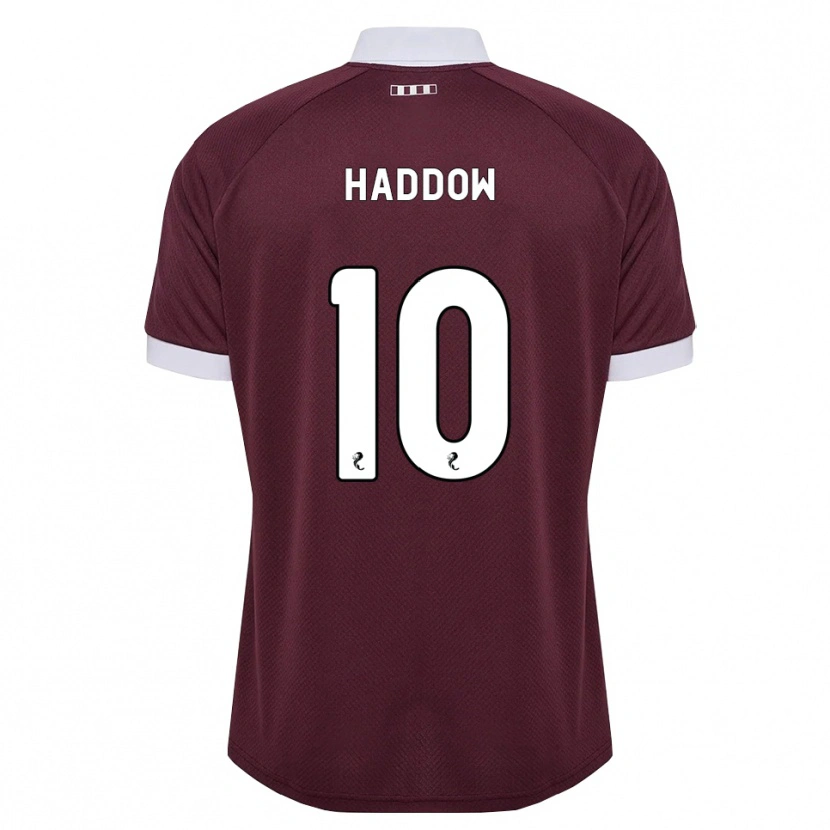 Danxen Barn Aiden Haddow #10 Burgunder Hvit Hjemmetrøye Drakt Trøye 2026/27 Skjorter T-Skjorte