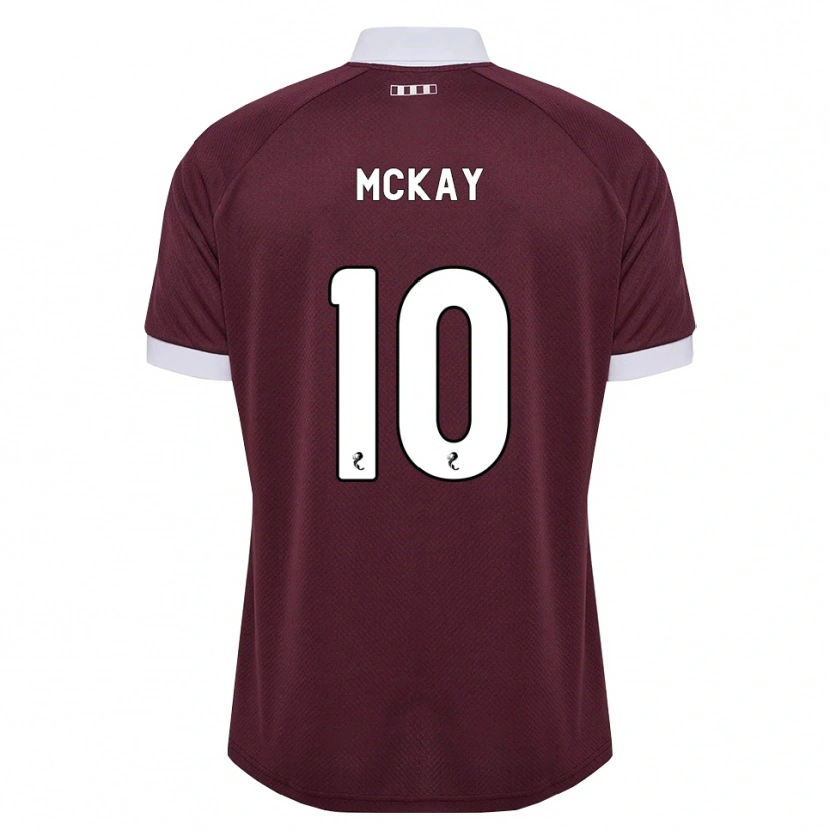 Danxen Barn Barrie Mckay #10 Burgunder Hvit Hjemmetrøye Drakt Trøye 2026/27 Skjorter T-Skjorte