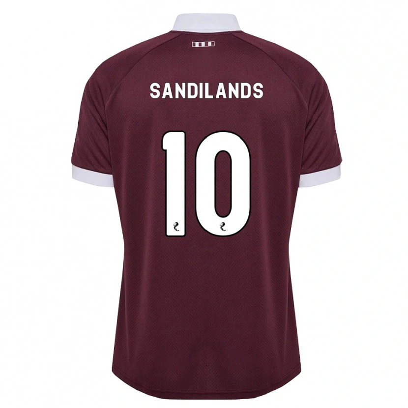 Danxen Barn Callum Sandilands #10 Burgunder Hvit Hjemmetrøye Drakt Trøye 2026/27 Skjorter T-Skjorte