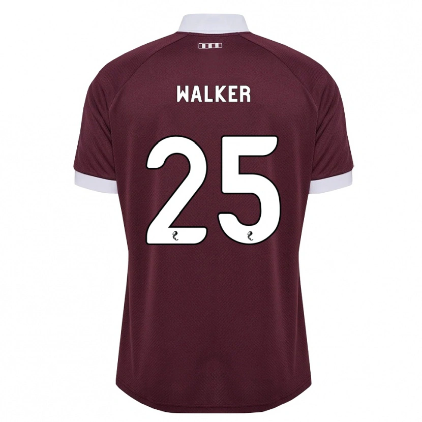 Danxen Barn Liam Walker #25 Burgunder Hvit Hjemmetrøye Drakt Trøye 2026/27 Skjorter T-Skjorte