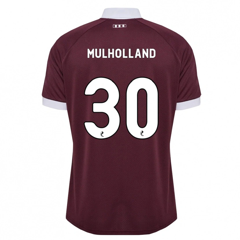 Danxen Barn James Mulholland #30 Burgunder Hvit Hjemmetrøye Drakt Trøye 2026/27 Skjorter T-Skjorte