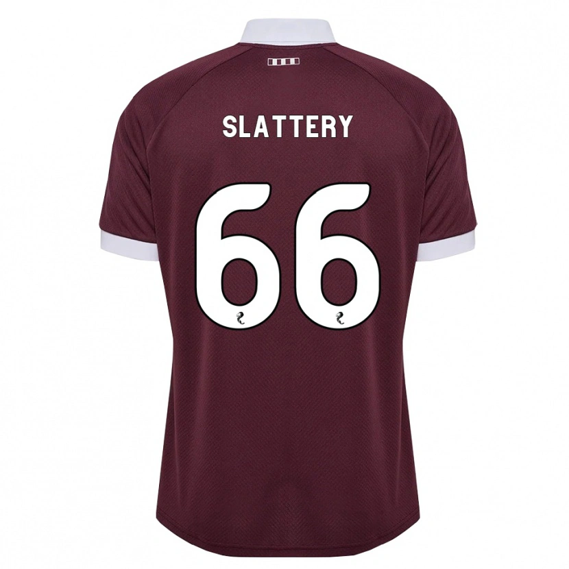 Danxen Barn Jenna Slattery #66 Burgunder Hvit Hjemmetrøye Drakt Trøye 2026/27 Skjorter T-Skjorte