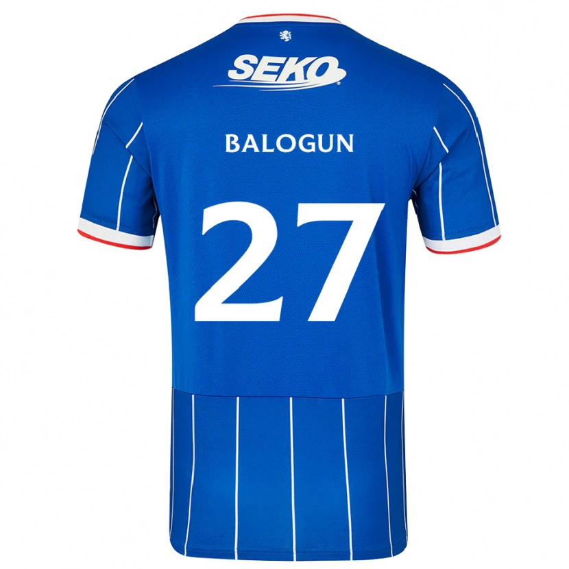 Danxen Barn Leon Balogun #27 Rød Blå Hvit Hjemmetrøye Drakt Trøye 2026/27 Skjorter T-Skjorte