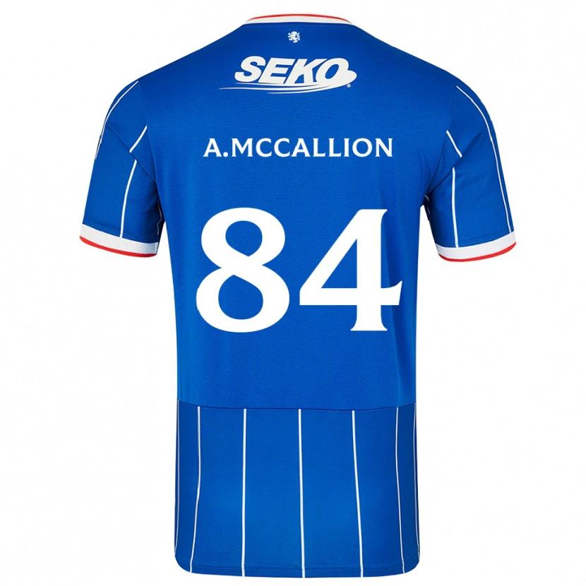 Danxen Barn Aiden Mccallion #84 Rød Blå Hvit Hjemmetrøye Drakt Trøye 2026/27 Skjorter T-Skjorte