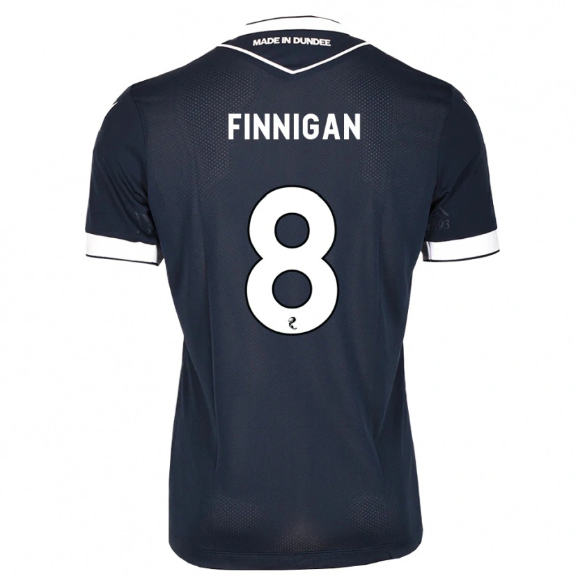Danxen Barn Ryan Finnigan #8 Midnattsblå Hvit Hjemmetrøye Drakt Trøye 2026/27 Skjorter T-Skjorte