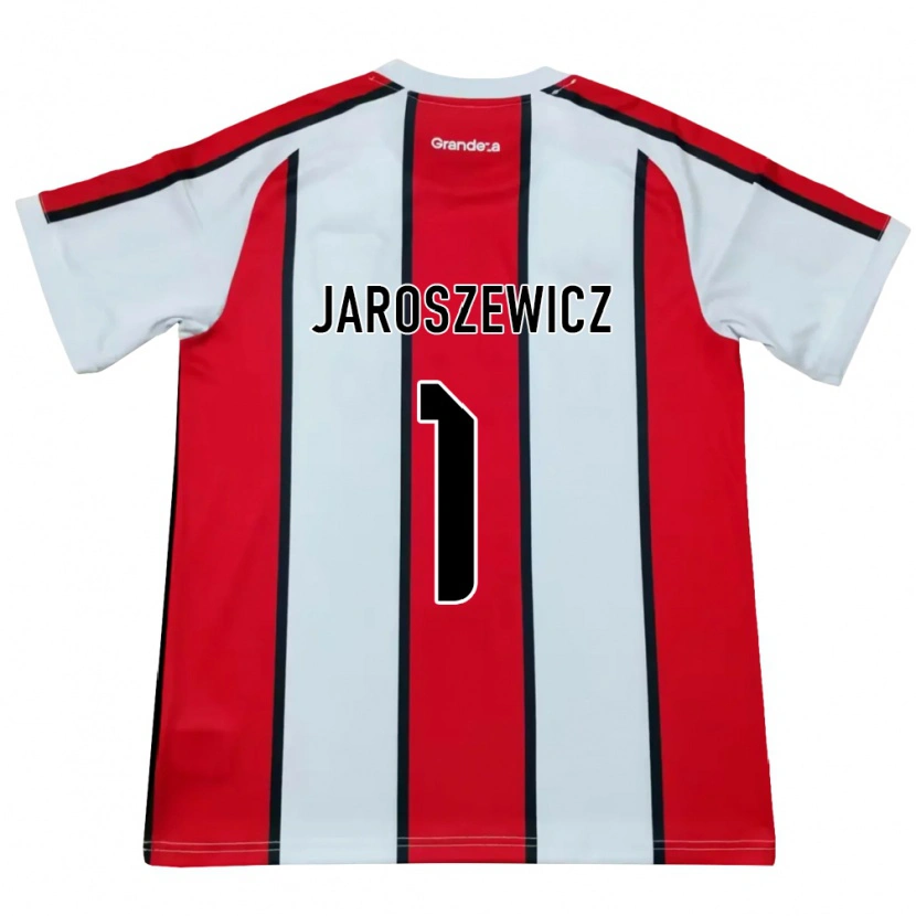 Danxen Barn Franco Jaroszewicz #1 Hvit Rød Svart Bortetrøye Drakt Trøye 2026/27 Skjorter T-Skjorte