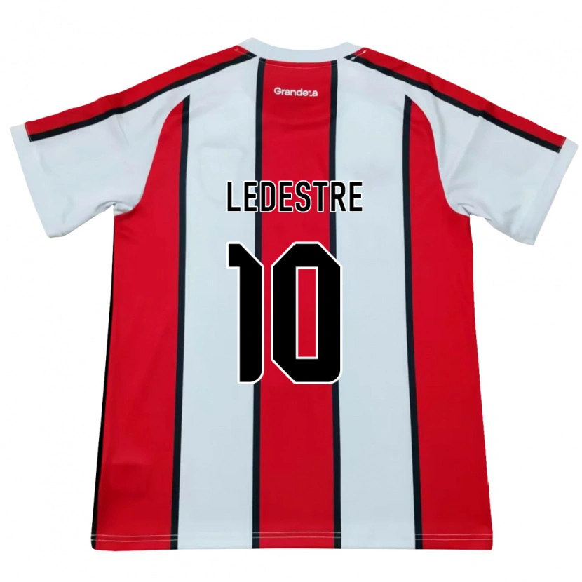 Danxen Barn Gianfranco Ledestre #10 Hvit Rød Svart Bortetrøye Drakt Trøye 2026/27 Skjorter T-Skjorte