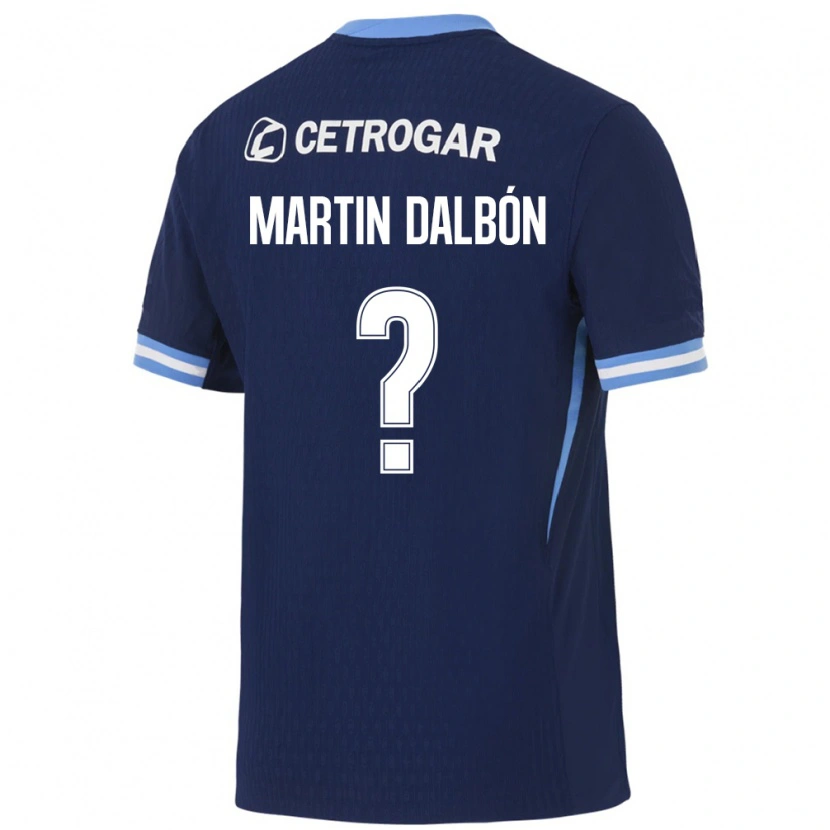 Danxen Barn Juan Martin Dalbón #0 Kongelig Blå Lyseblå Hvit Bortetrøye Drakt Trøye 2026/27 Skjorter T-Skjorte
