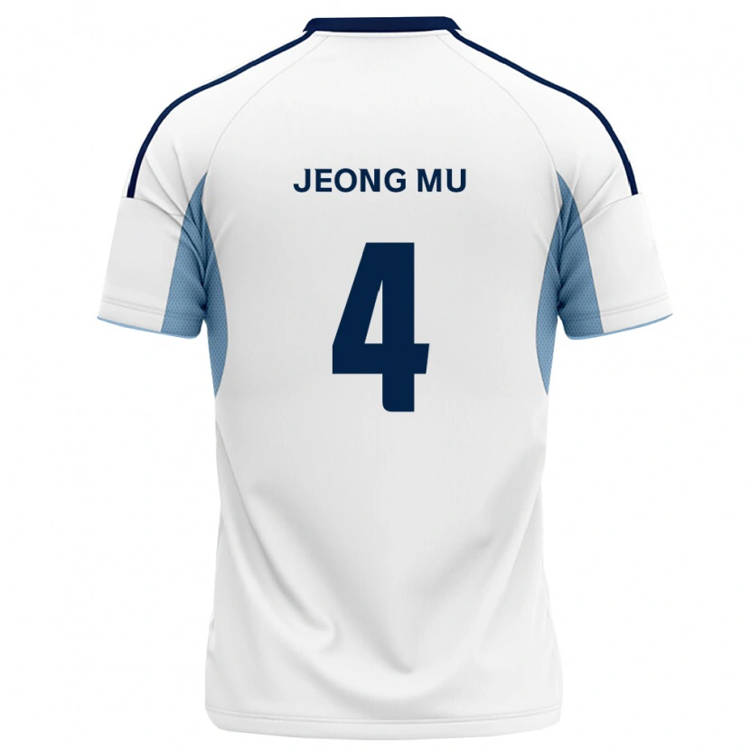 Danxen Barn Jeong-Mu Kim #4 Kongelig Blå Hvit Bortetrøye Drakt Trøye 2026/27 Skjorter T-Skjorte