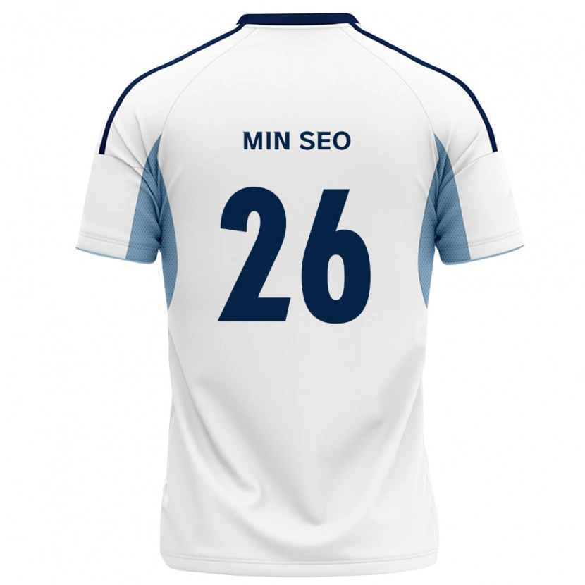 Danxen Barn Min-Seo Park #26 Kongelig Blå Hvit Bortetrøye Drakt Trøye 2026/27 Skjorter T-Skjorte