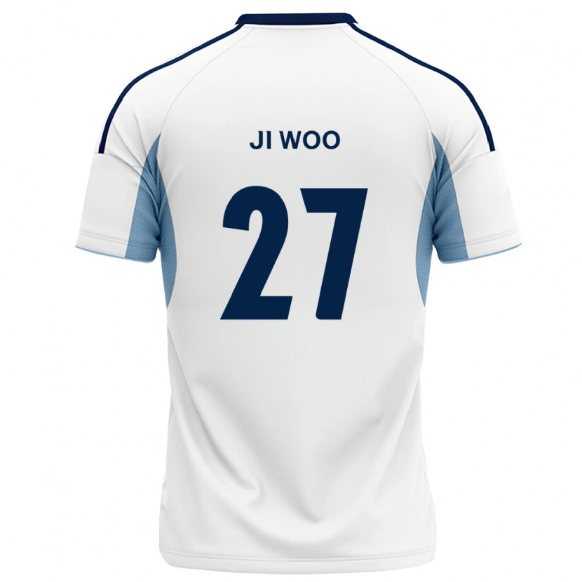 Danxen Barn Ji-Woo Lee #27 Kongelig Blå Hvit Bortetrøye Drakt Trøye 2026/27 Skjorter T-Skjorte