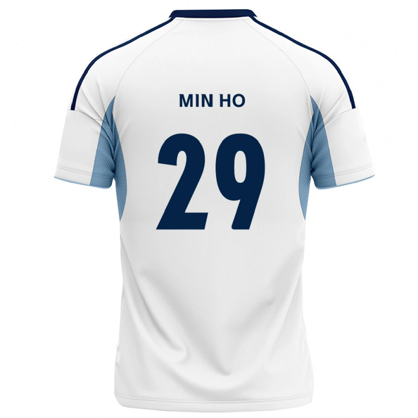 Danxen Barn Min-Ho Yeo #29 Kongelig Blå Hvit Bortetrøye Drakt Trøye 2026/27 Skjorter T-Skjorte