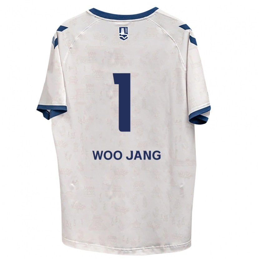 Danxen Barn Woo-Jang Jo #1 Kongelig Blå Hvit Bortetrøye Drakt Trøye 2026/27 Skjorter T-Skjorte