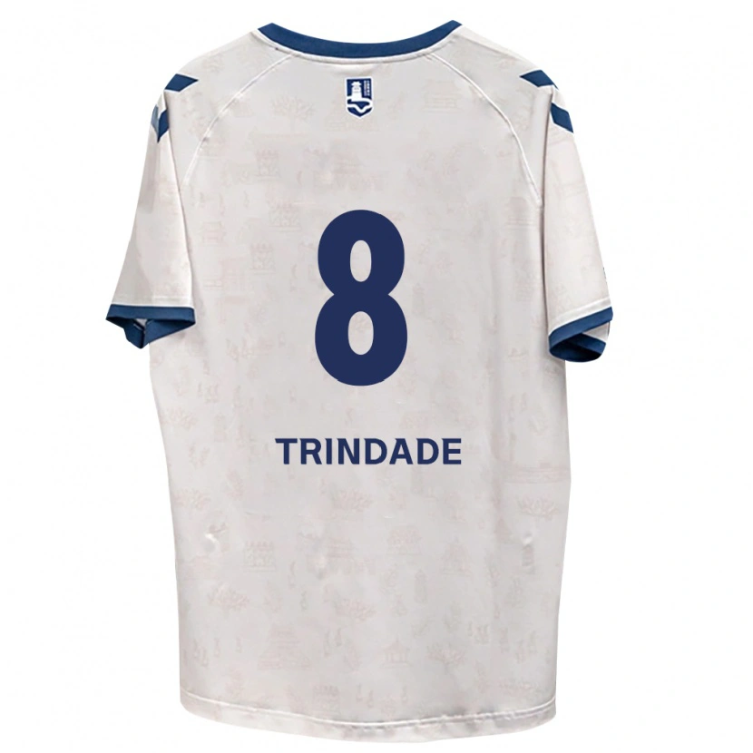 Danxen Barn Matheus Trindade #8 Kongelig Blå Hvit Bortetrøye Drakt Trøye 2026/27 Skjorter T-Skjorte
