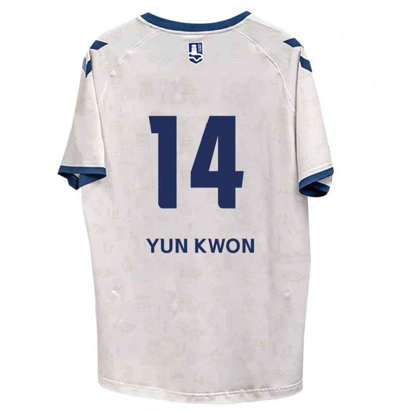 Danxen Barn Yun-Kwon Cho #14 Kongelig Blå Hvit Bortetrøye Drakt Trøye 2026/27 Skjorter T-Skjorte
