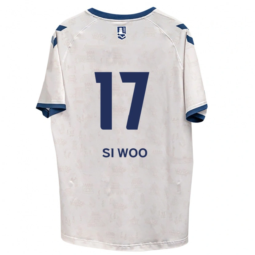 Danxen Barn Si-Woo Eom #17 Kongelig Blå Hvit Bortetrøye Drakt Trøye 2026/27 Skjorter T-Skjorte