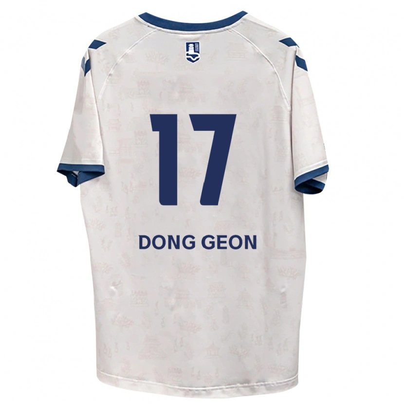 Danxen Barn Dong-Geon No #17 Kongelig Blå Hvit Bortetrøye Drakt Trøye 2026/27 Skjorter T-Skjorte