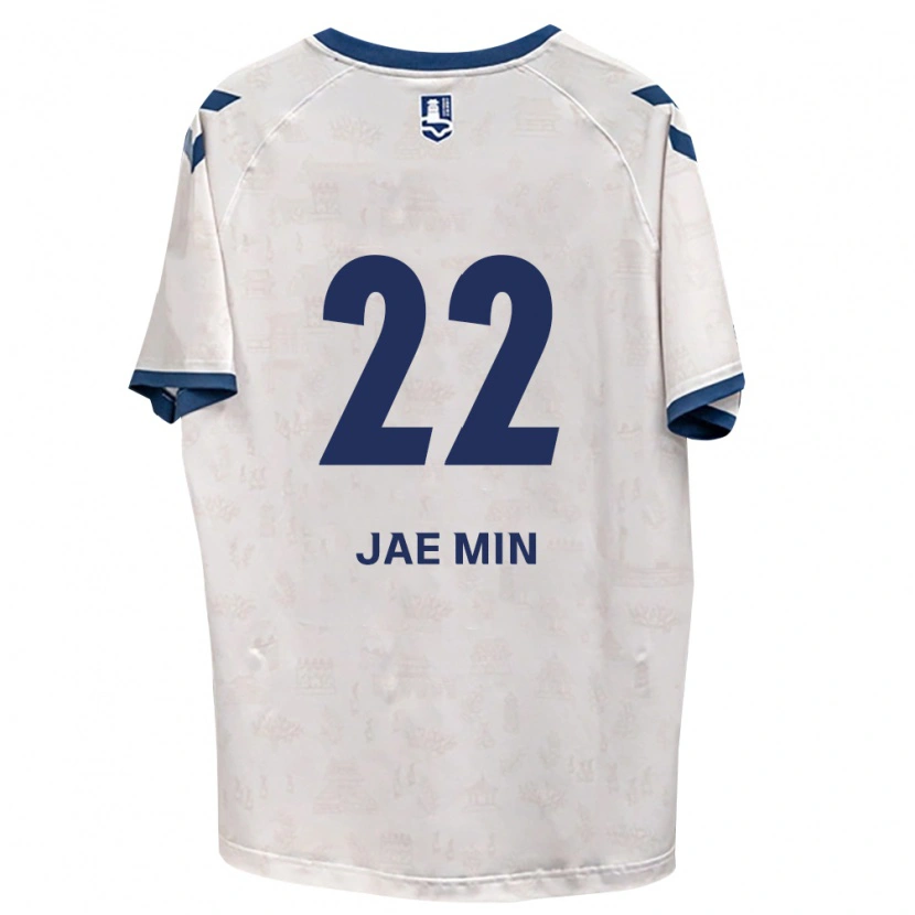 Danxen Barn Jae-Min Seo #22 Kongelig Blå Hvit Bortetrøye Drakt Trøye 2026/27 Skjorter T-Skjorte