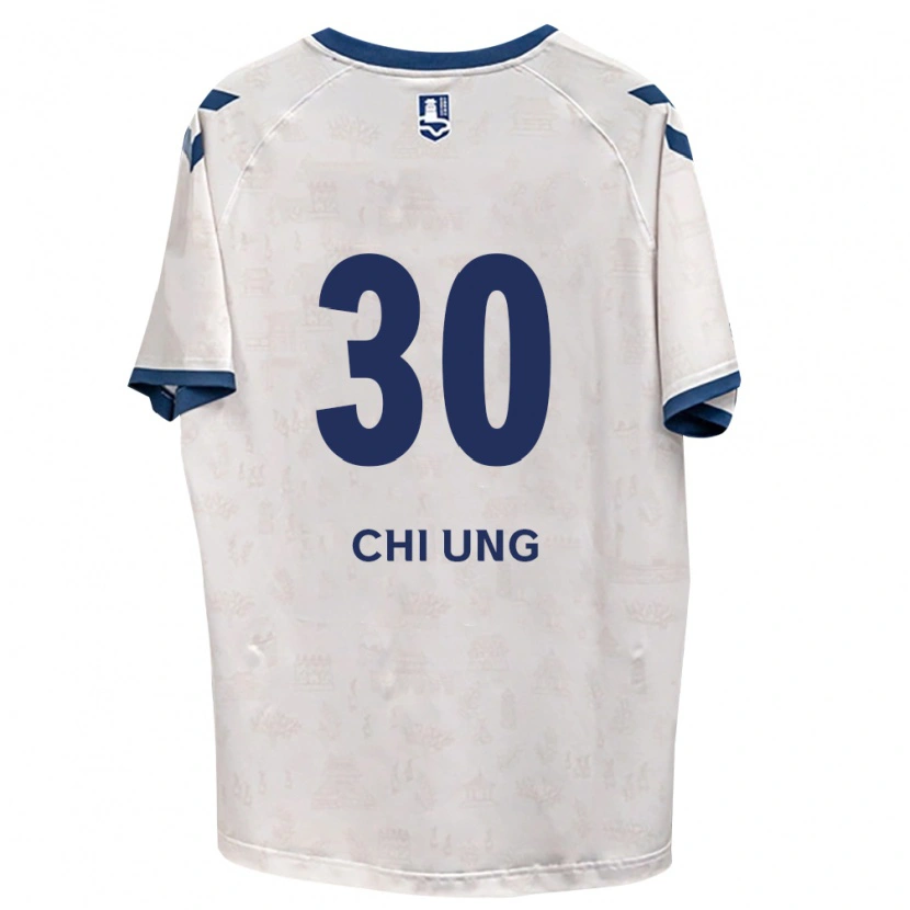 Danxen Barn Chi-Ung Choi #30 Kongelig Blå Hvit Bortetrøye Drakt Trøye 2026/27 Skjorter T-Skjorte