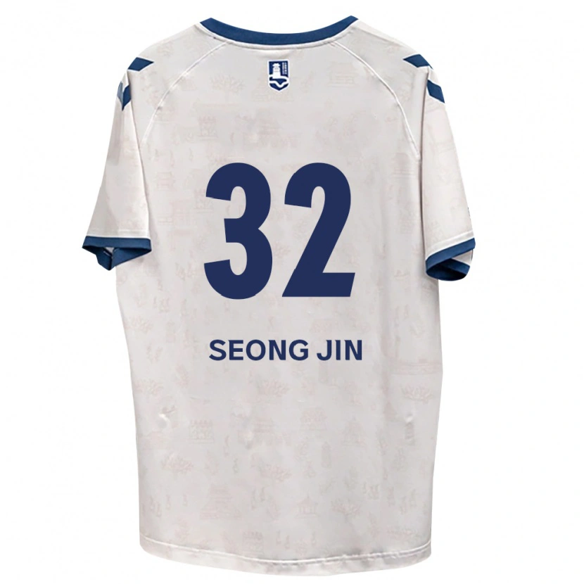 Danxen Barn Seong-Jin Park #32 Kongelig Blå Hvit Bortetrøye Drakt Trøye 2026/27 Skjorter T-Skjorte