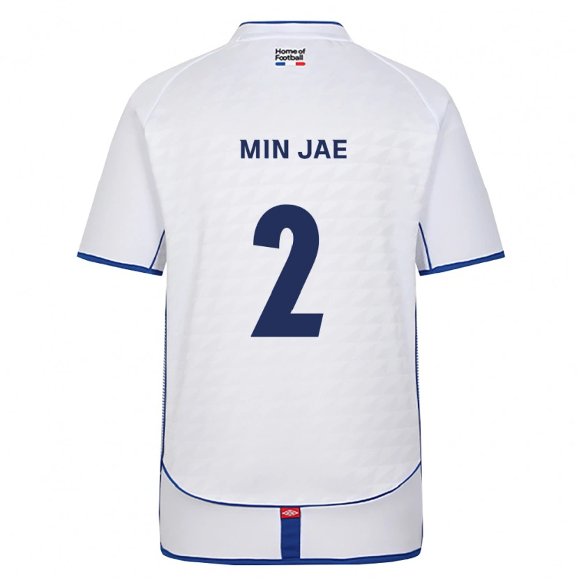Danxen Barn Min-Jae Cho #2 Svart Hvit Rød Bortetrøye Drakt Trøye 2026/27 Skjorter T-Skjorte