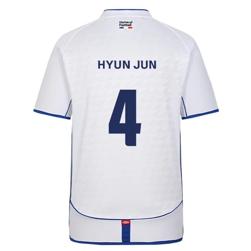 Danxen Barn Hyun-Jun Roh #4 Svart Hvit Rød Bortetrøye Drakt Trøye 2026/27 Skjorter T-Skjorte
