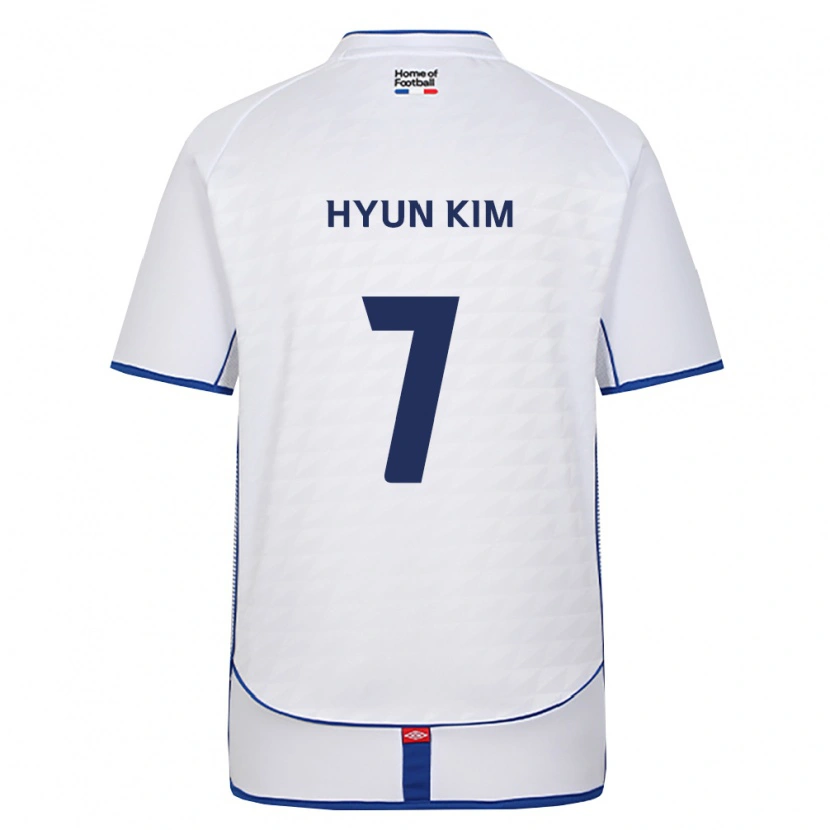 Danxen Barn Hyun Kim #7 Svart Hvit Rød Bortetrøye Drakt Trøye 2026/27 Skjorter T-Skjorte