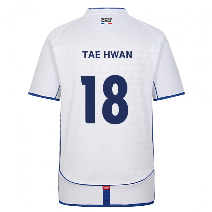 Danxen Barn Tae-Hwan Jeong #18 Svart Hvit Rød Bortetrøye Drakt Trøye 2026/27 Skjorter T-Skjorte