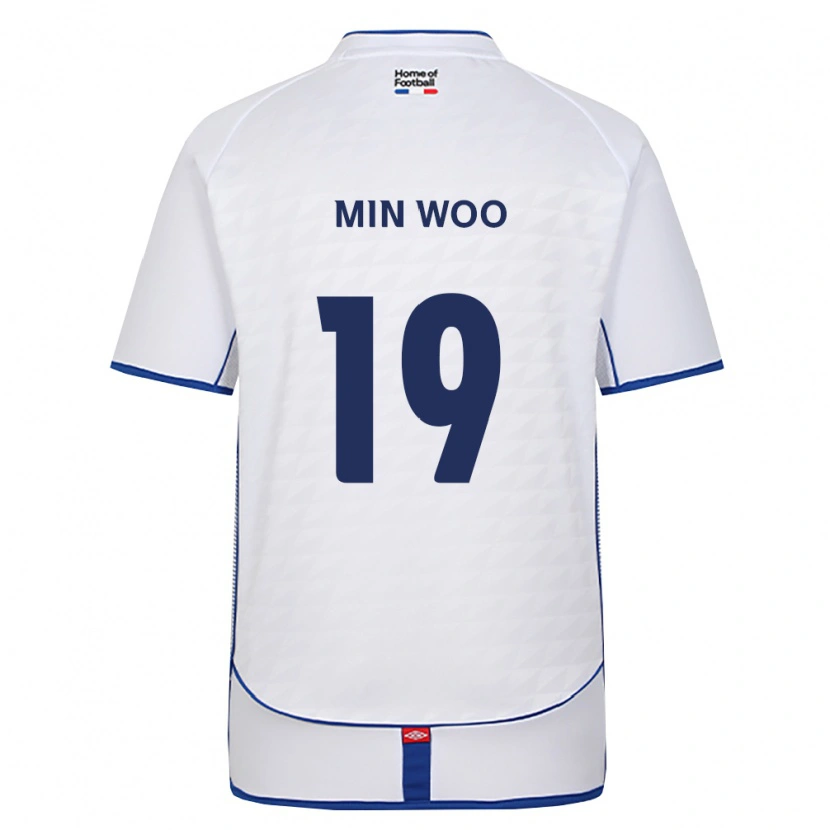 Danxen Barn Min-Woo Kim #19 Svart Hvit Rød Bortetrøye Drakt Trøye 2026/27 Skjorter T-Skjorte
