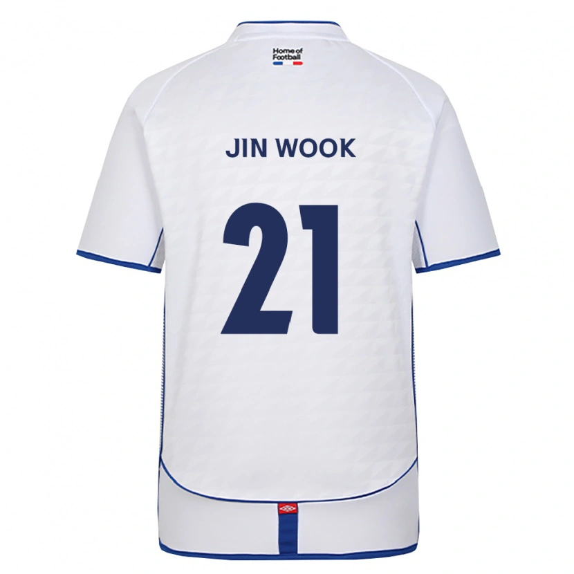 Danxen Barn Jin-Wook Yoo #21 Svart Hvit Rød Bortetrøye Drakt Trøye 2026/27 Skjorter T-Skjorte