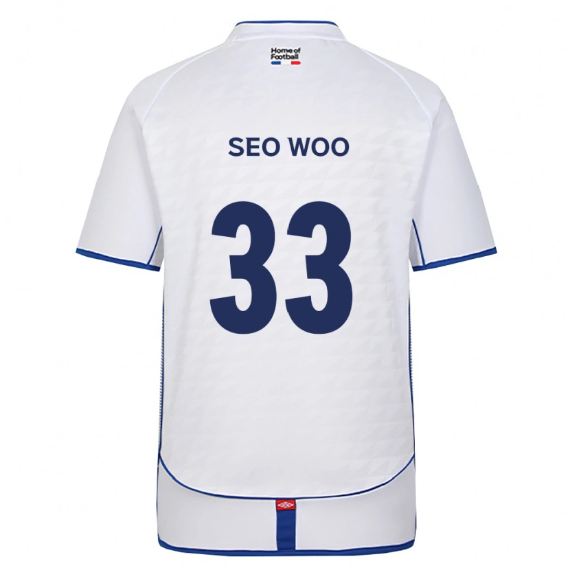 Danxen Barn Seo-Woo Jeong #33 Svart Hvit Rød Bortetrøye Drakt Trøye 2026/27 Skjorter T-Skjorte