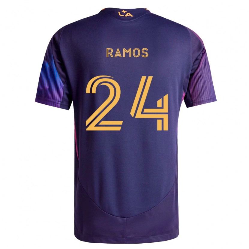 Danxen Barn Rubén Ramos #24 Dyp Lilla Gul Bortetrøye Drakt Trøye 2026/27 Skjorter T-Skjorte