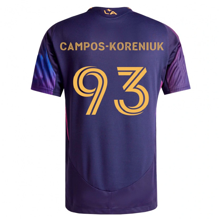 Danxen Barn K Campos-Koreniuk #93 Dyp Lilla Gul Bortetrøye Drakt Trøye 2026/27 Skjorter T-Skjorte
