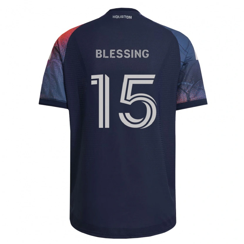 Danxen Barn Latif Blessing #15 Dyp Blå Hvit Oransje Bortetrøye Drakt Trøye 2026/27 Skjorter T-Skjorte