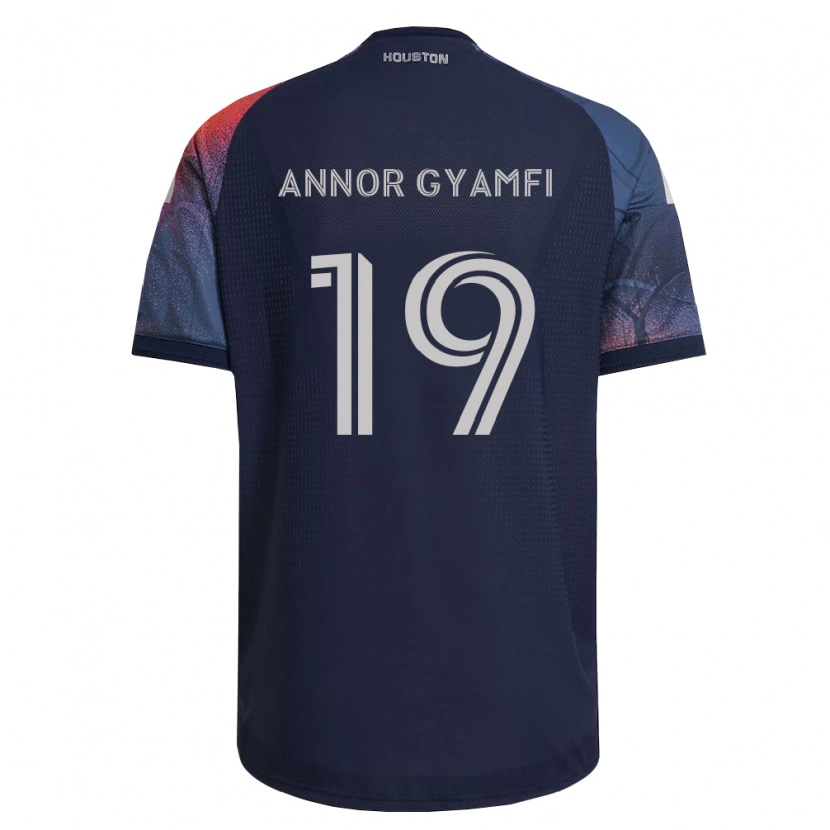 Danxen Barn Stephen Annor Gyamfi #19 Dyp Blå Hvit Oransje Bortetrøye Drakt Trøye 2026/27 Skjorter T-Skjorte