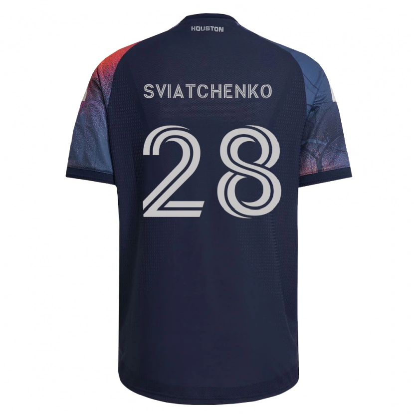Danxen Barn Erik Sviatchenko #28 Dyp Blå Hvit Oransje Bortetrøye Drakt Trøye 2026/27 Skjorter T-Skjorte