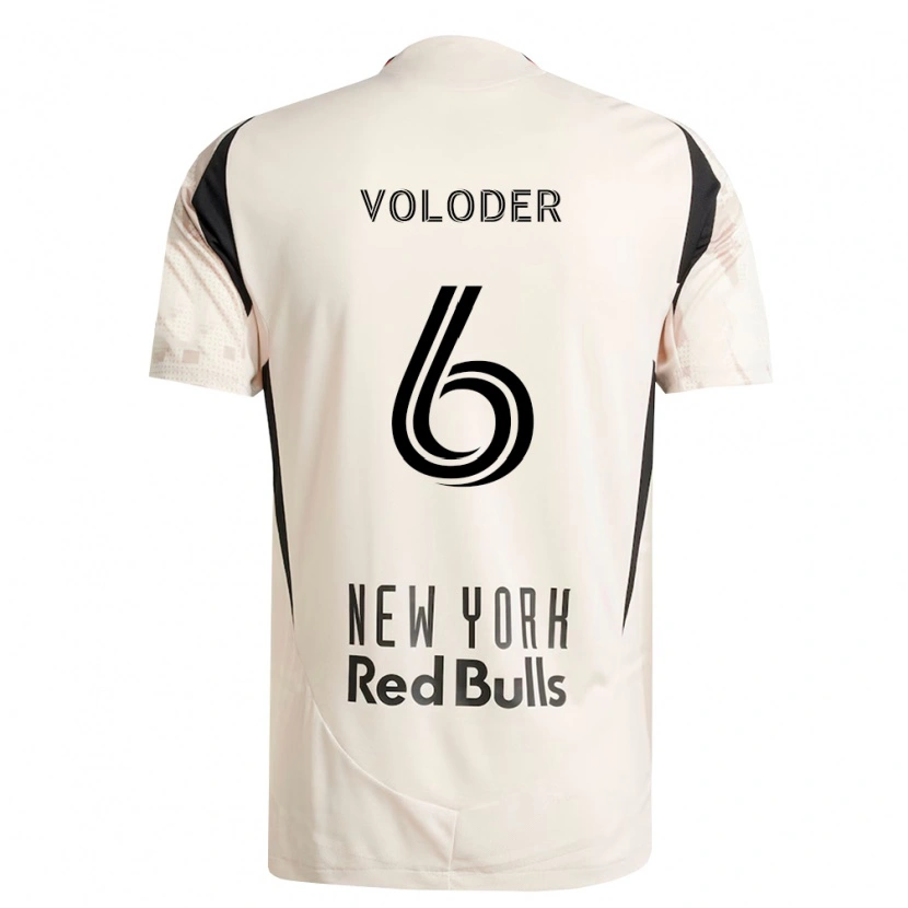 Danxen Barn Robert Voloder #6 Off-White Rød Svart Bortetrøye Drakt Trøye 2026/27 Skjorter T-Skjorte