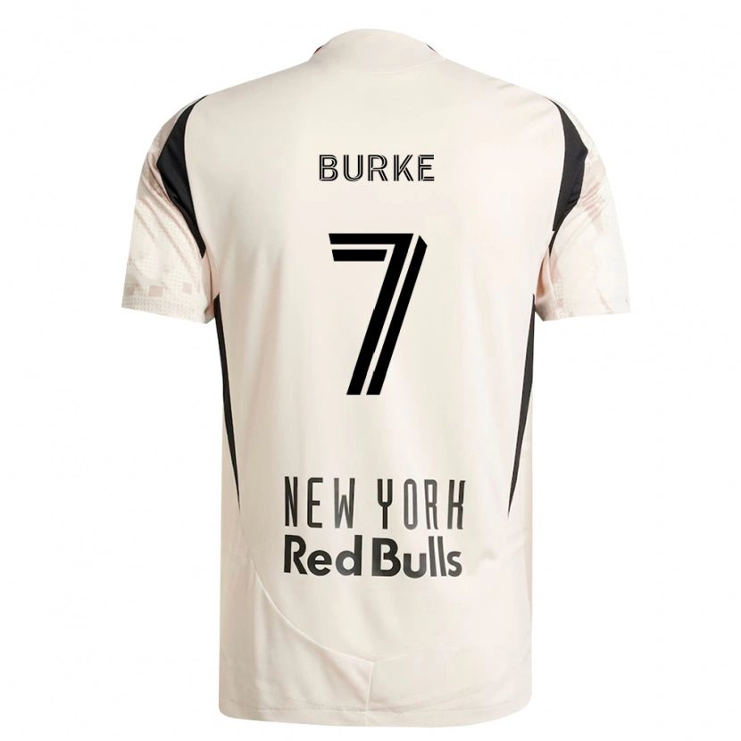 Danxen Barn Cory Burke #7 Off-White Rød Svart Bortetrøye Drakt Trøye 2026/27 Skjorter T-Skjorte