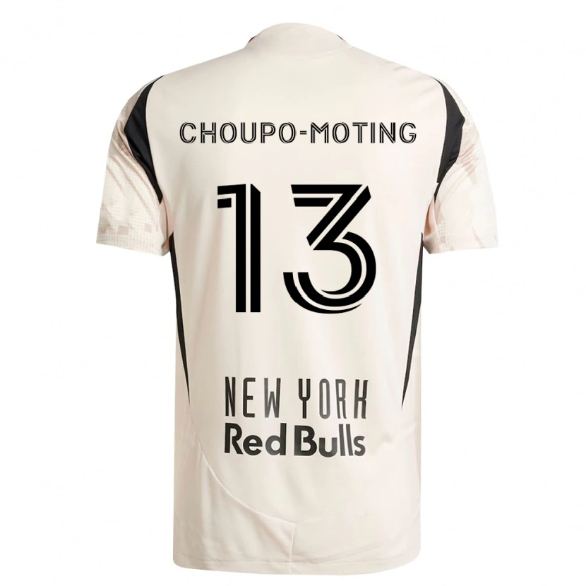 Danxen Barn Eric-Maxim Choupo-Moting #13 Off-White Rød Svart Bortetrøye Drakt Trøye 2026/27 Skjorter T-Skjorte