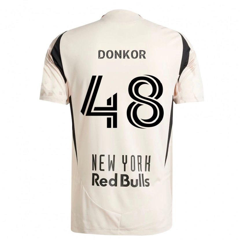 Danxen Barn Ronald Donkor #48 Off-White Rød Svart Bortetrøye Drakt Trøye 2026/27 Skjorter T-Skjorte