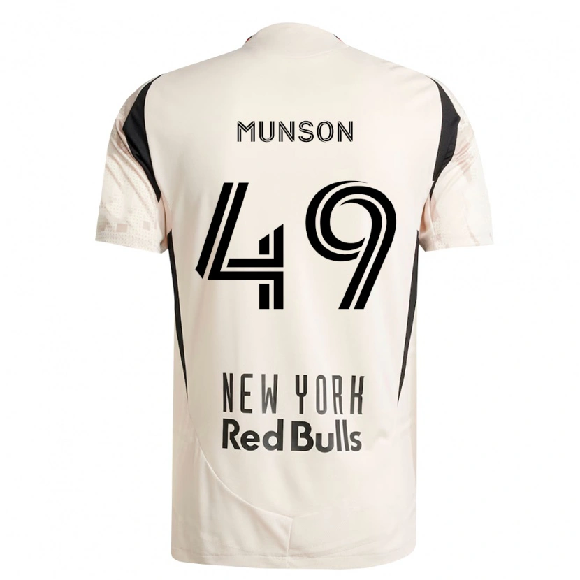 Danxen Barn Josh Munson #49 Off-White Rød Svart Bortetrøye Drakt Trøye 2026/27 Skjorter T-Skjorte