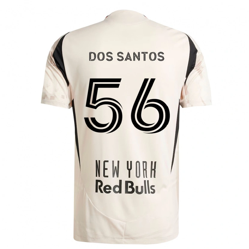 Danxen Barn Matthew Dos Santos #56 Off-White Rød Svart Bortetrøye Drakt Trøye 2026/27 Skjorter T-Skjorte