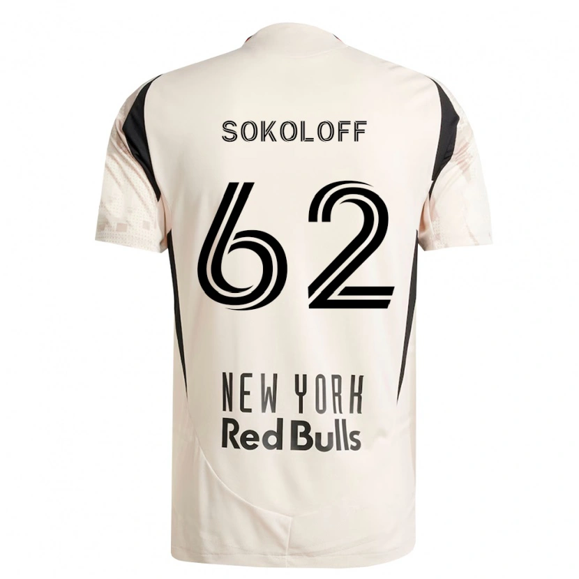 Danxen Barn Paul Sokoloff #62 Off-White Rød Svart Bortetrøye Drakt Trøye 2026/27 Skjorter T-Skjorte