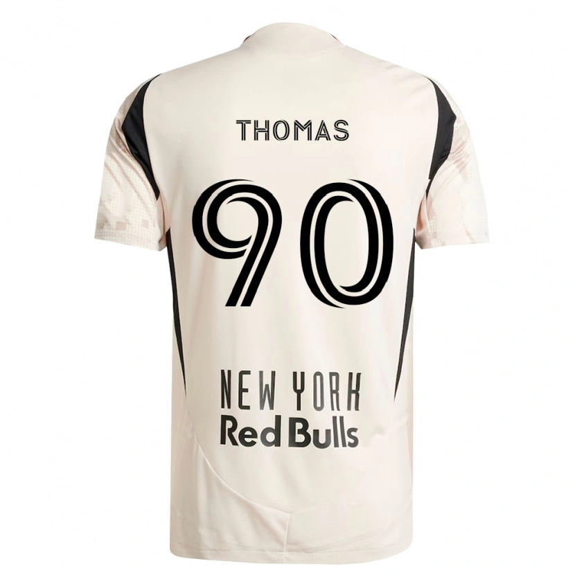Danxen Barn Oladayo Thomas #90 Off-White Rød Svart Bortetrøye Drakt Trøye 2026/27 Skjorter T-Skjorte