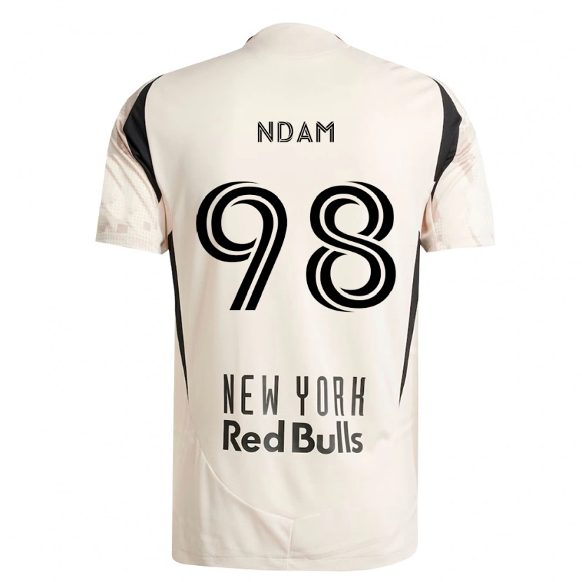 Danxen Barn Hassan Ndam #98 Off-White Rød Svart Bortetrøye Drakt Trøye 2026/27 Skjorter T-Skjorte