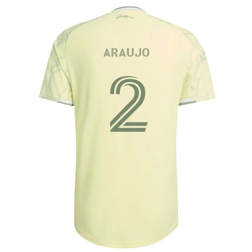 Danxen Barn Miguel Araujo #2 Beige Hvit Bortetrøye Drakt Trøye 2026/27 Skjorter T-Skjorte