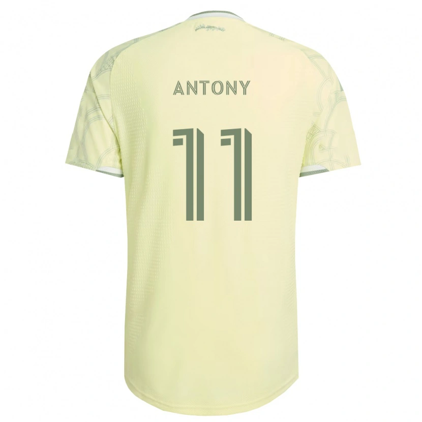 Danxen Barn Antony Alves Santos #11 Beige Hvit Bortetrøye Drakt Trøye 2026/27 Skjorter T-Skjorte