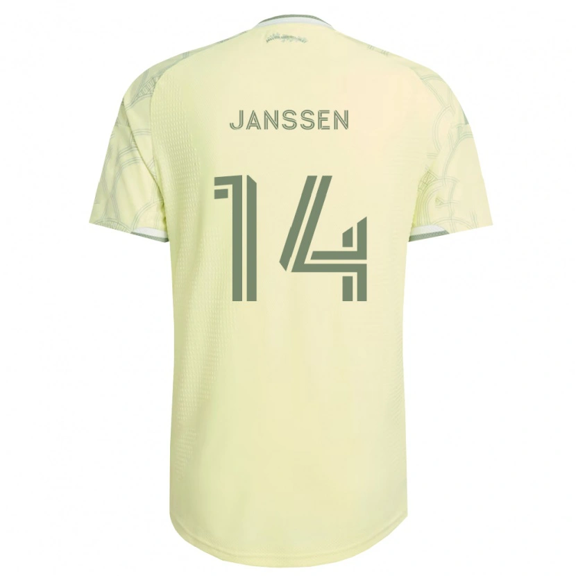 Danxen Barn Vincent Janssen #14 Beige Hvit Bortetrøye Drakt Trøye 2026/27 Skjorter T-Skjorte